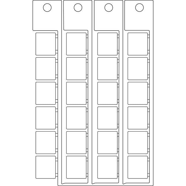 15x17mm white tag