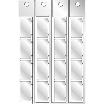 15x17mm silver tag