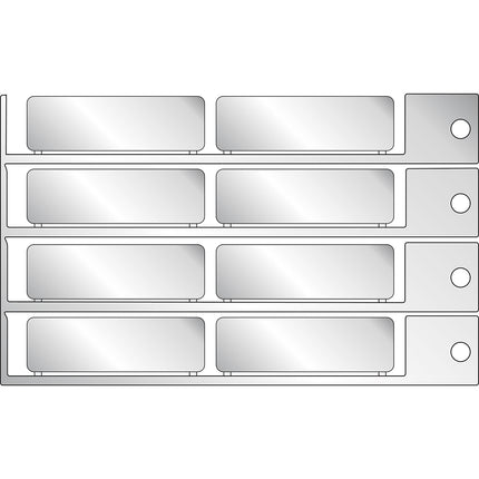 15x49mm silver tag