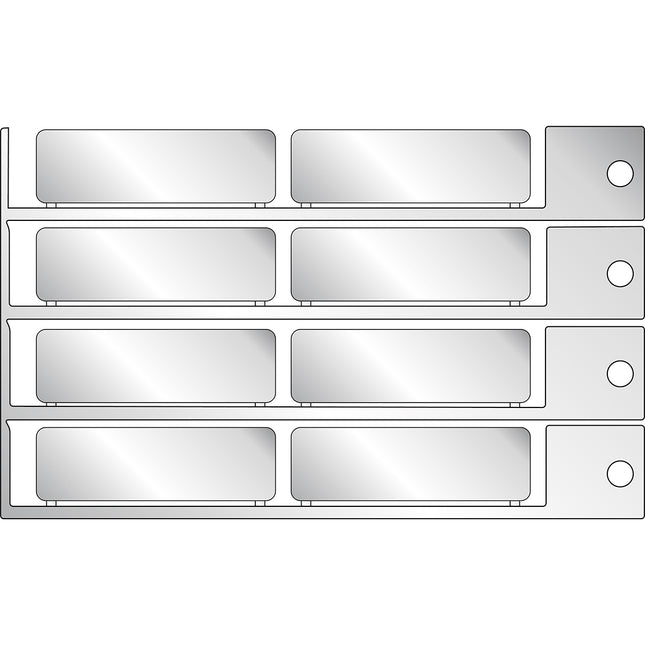 15x49mm silver tag