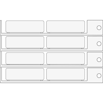15x49mm white tag