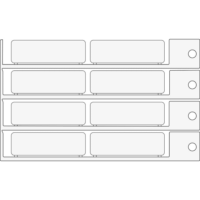 15x49mm white tag