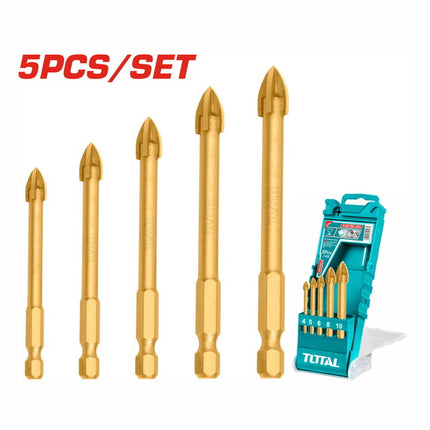 5 Pcs Glass Drill Bits