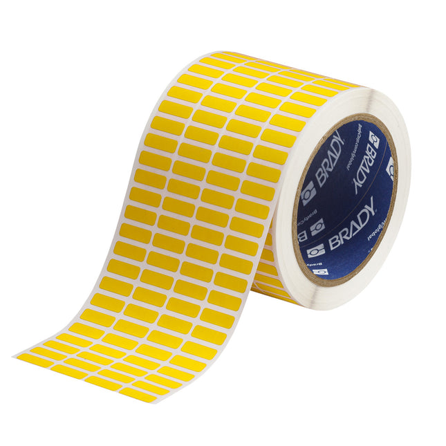 76 mm Core Glossy Yellow Polyester Barcode and Rating Plate Labels