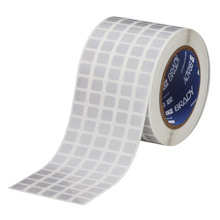 76 mm Core Satin Silver Polyester with Acrylic Adhesive Labels