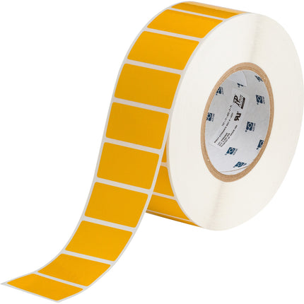 76 mm Core Glossy Yellow Polyester Barcode and Rating Plate Labels