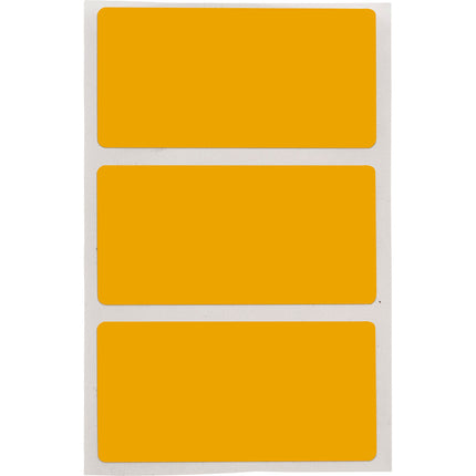 76 mm Core Glossy Yellow Polyester Barcode and Rating Plate Labels