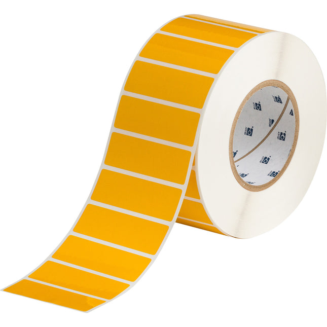 76 mm Core Glossy Yellow Polyester Barcode and Rating Plate Labels