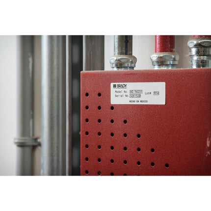 76 mm Core Metallised Matt Polyester Rating Plate and PCB Labels