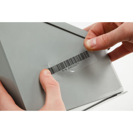 76 mm Core Clear Polyester Barcode Labels