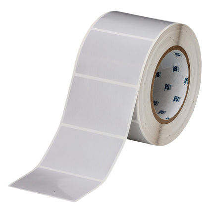 76 mm Core Satin Silver Polyester with Acrylic Adhesive Labels