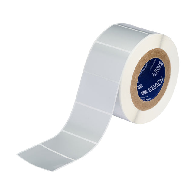 76 mm Core Metallised Glossy Polyester with 2 mil Adhesive Labels