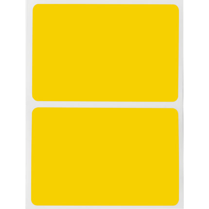 76 mm Core Glossy Yellow Polyester Barcode and Rating Plate Labels