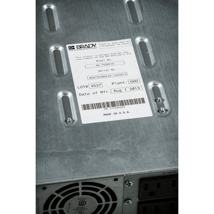 76 mm Core Continuous Glossy White Polyester Barcode and Solar Panel Labels