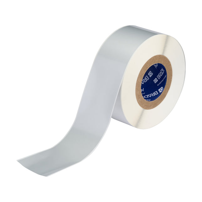 76 mm Core Continuous Metallised Glossy Polyester with 2 mil Adhesive Labels