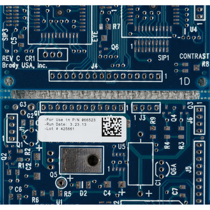 76 mm Core Glossy Electrostatic Dissipative 1 mil Polyimide Circuit Board Labels