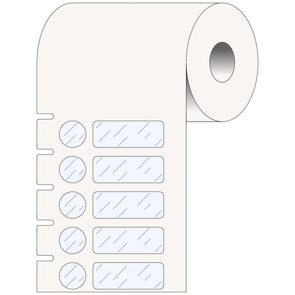 25 mm Small Core Polypropylene Labels