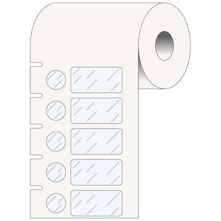 25 mm Small Core Polypropylene Labels