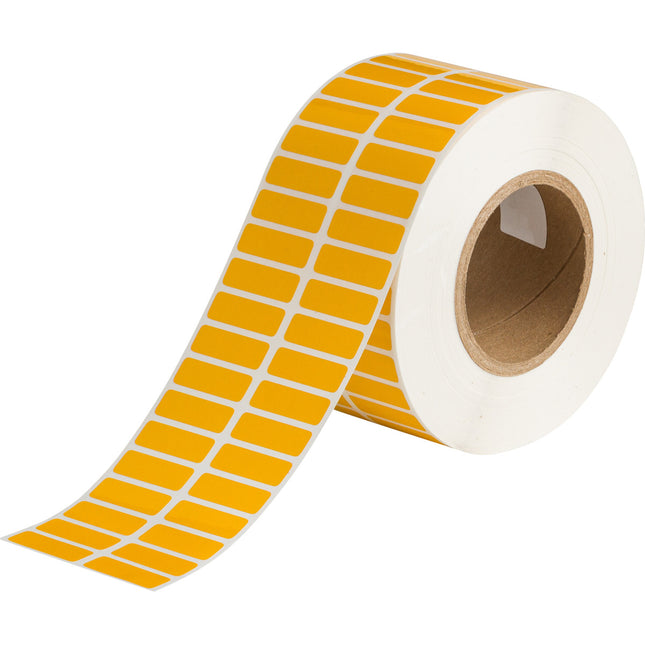 76 mm Core Glossy Yellow Polyester Barcode and Rating Plate Labels