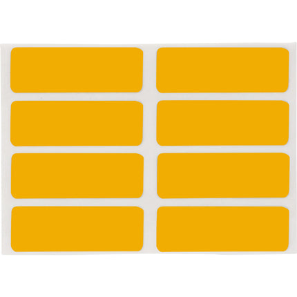 76 mm Core Glossy Yellow Polyester Barcode and Rating Plate Labels
