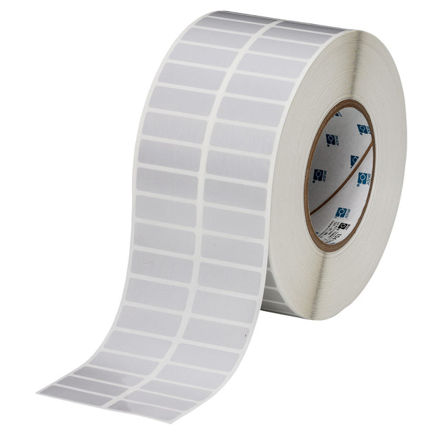 76 mm Core Satin Silver Polyester with Acrylic Adhesive Labels