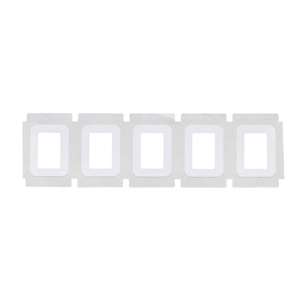One Step Protect Backside Printed Clear Polyester Labels with White Adhesive Border for 76 mm Core Printers 195 mm x 254 mm
