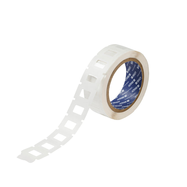 One Step Protect Backside Printed Clear Polyester Labels with White Adhesive Border for 76 mm Core Printers 195 mm x 254 mm