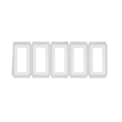 One Step Protect Backside Printed Clear Polyester Labels with White Adhesive Border for 76 mm Core Printers 254 mm x 508 mm