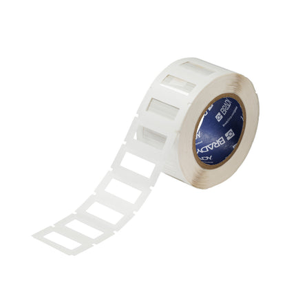 One Step Protect Backside Printed Clear Polyester Labels with White Adhesive Border for 76 mm Core Printers 254 mm x 508 mm