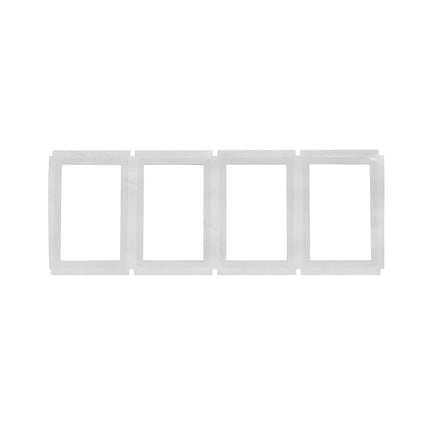 One Step Protect Backside Printed Clear Polyester Labels with Clear Adhesive Border for 76 mm Core Printers 508 mm x 762 mm