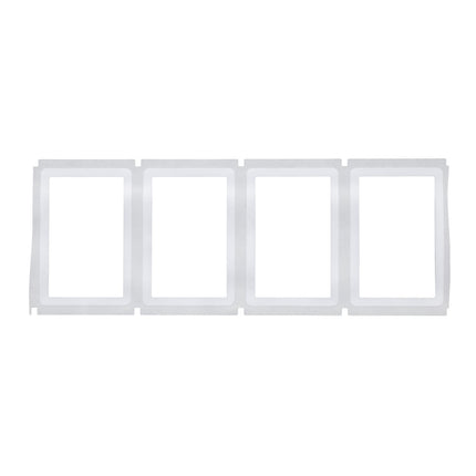 One Step Protect Backside Printed Clear Polyester Labels with White Adhesive Border for 76 mm Core Printers 508 mm x 762 mm