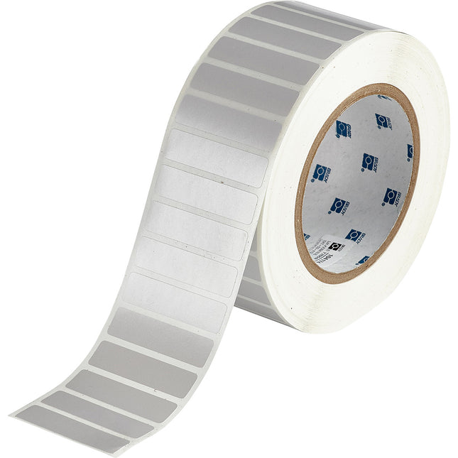 76 mm Core Satin Silver Polyester with Acrylic Adhesive Labels