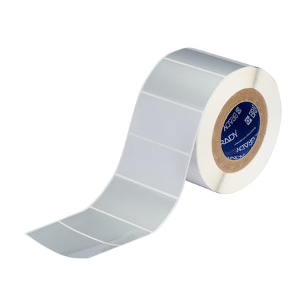 76 mm Core Metallised Glossy Polyester Rating Plate Labels