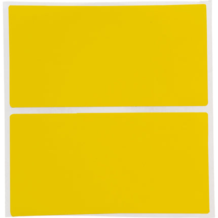 76 mm Core Glossy Yellow Polyester Barcode and Rating Plate Labels