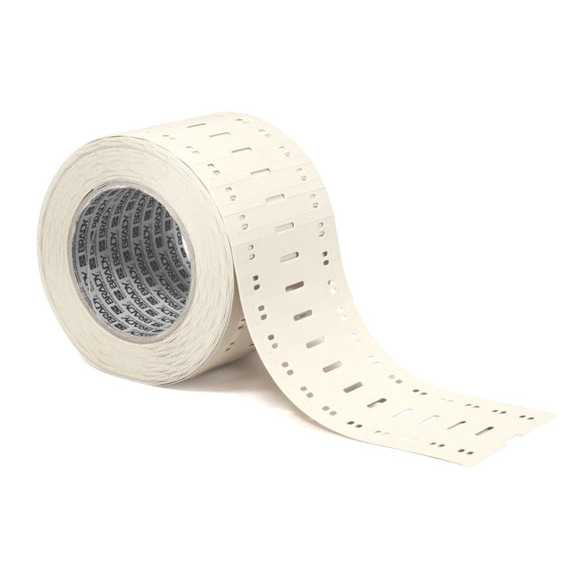 76 mm Core Polyolefin Cable Tags  in clever diecut format suitable for in and outdoor use