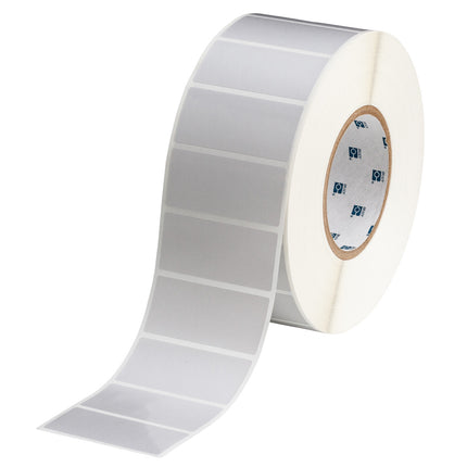 76 mm Core Satin Silver Polyester with Acrylic Adhesive Labels