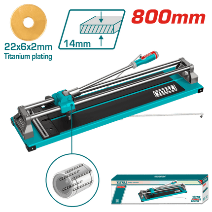 Total Tools Ceramic Tile Cutter 800mm Maximum Cutting Thickness 14mm THT578001