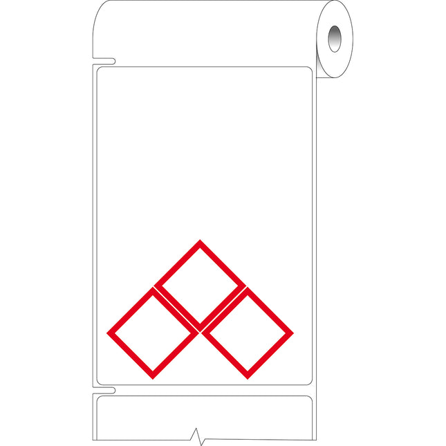 76 mm Core GHS CLP Labels