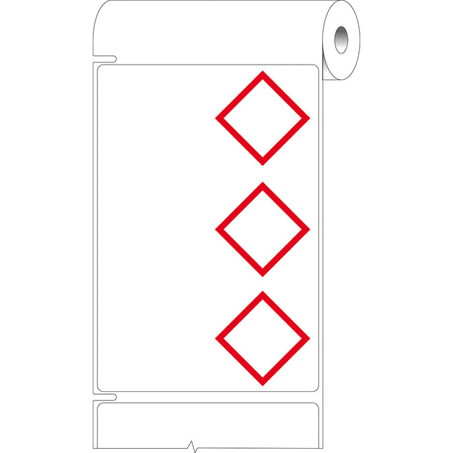 76 mm Core GHS CLP Labels