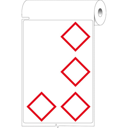76 mm Core GHS CLP Labels