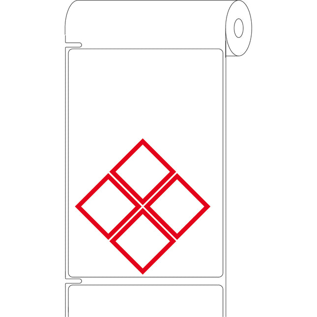 25 mm Small Core Preprinted GHS CLP labels