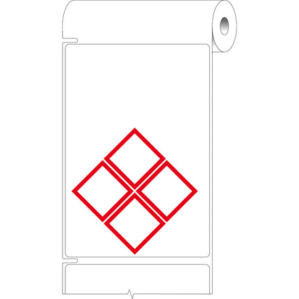 76 mm Core GHS CLP Labels