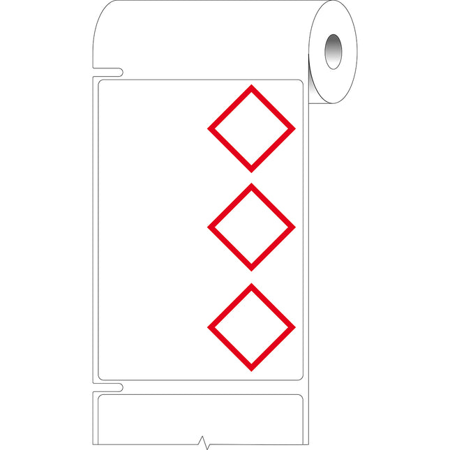 76 mm Core GHS CLP Labels