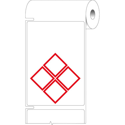 76 mm Core GHS CLP Labels