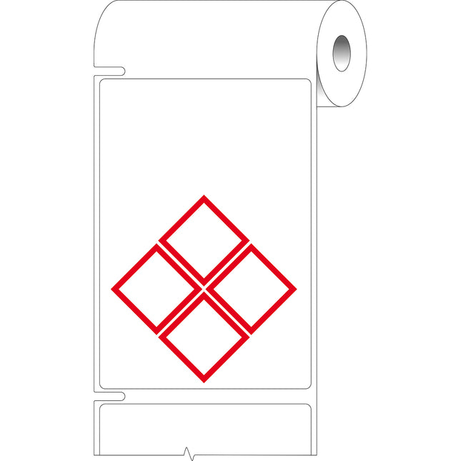 76 mm Core GHS CLP Labels