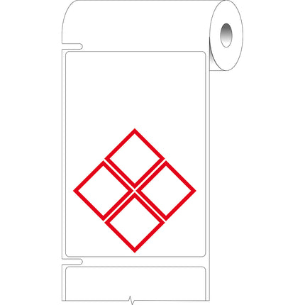 76 mm Core GHS CLP Labels