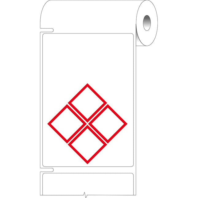 76 mm Core GHS CLP Labels