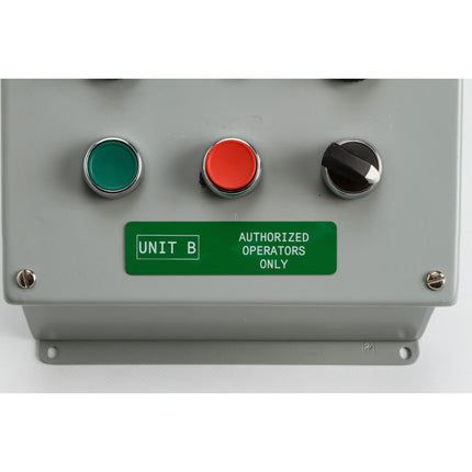 B30 Series Raised Profile Rectangular Labels