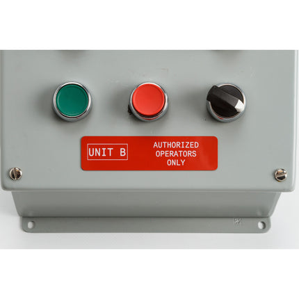 B30 Series Raised Profile Rectangular Labels