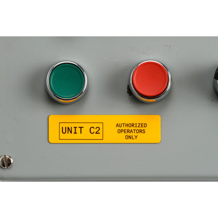 B30 Series Raised Profile Rectangular Labels